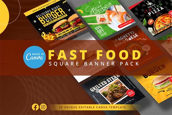 Fast Food Social Media Banner