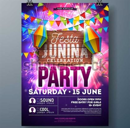 Festa Junina Party Flyer Templates