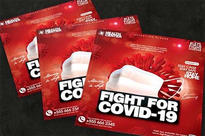 Fight For Corona Flyer Template