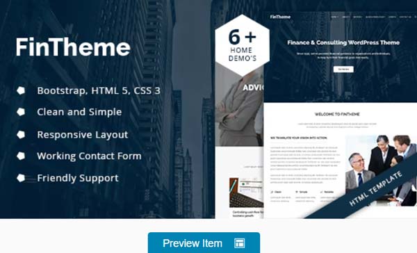 Finance and Consultancy HTML5 Template