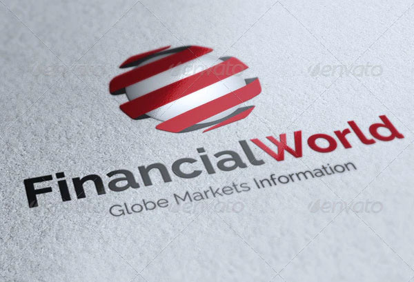 Financial World Logo Template