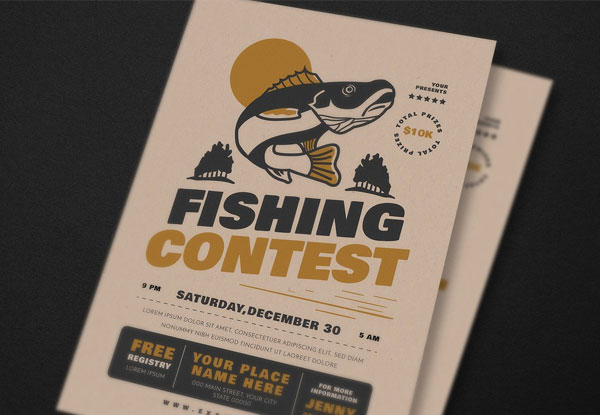Fishing Contest Tournament Event Flyer