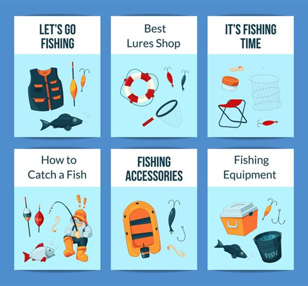 Fishing Tournament Flyer Set