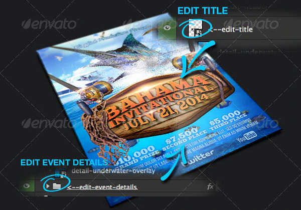 Fishing Tournament Flyer Template