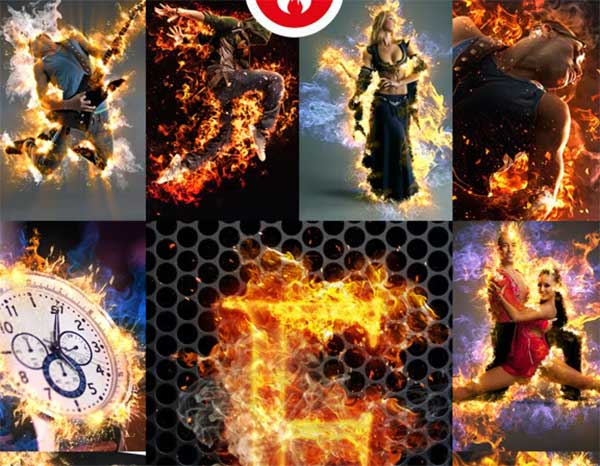 Flame Effects Bundle - Photoshop Actions