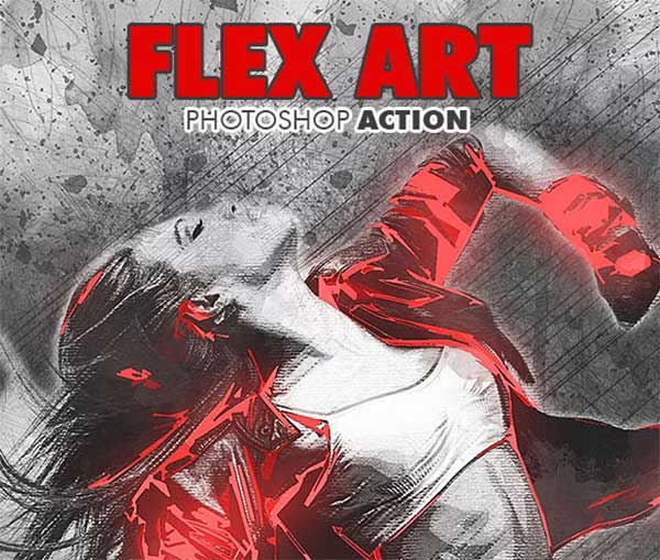 Flex Art Photoshop Action