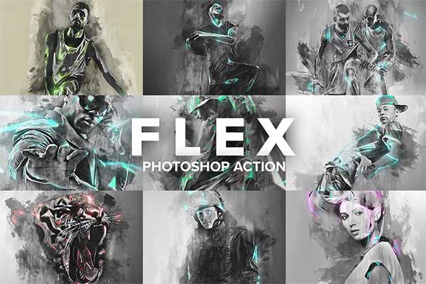 Flex Photoshop Action Template