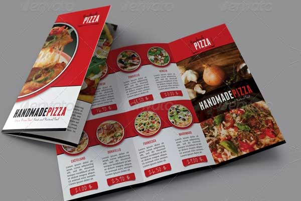 Food And Pizza Tri-Fold Brochure