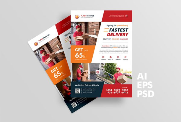Food Delivery Service Flyer Design
