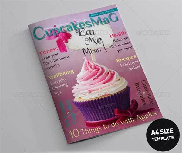 Food Magazine Pages Template