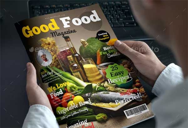 Food Magazine Template Designs