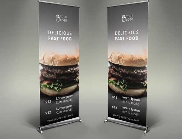 Food Roll-up Banner 