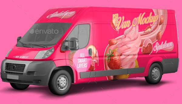 Ford Transit Connect Wrap Mockup