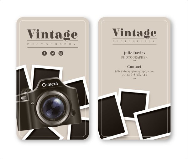 Free Business Card for Photography