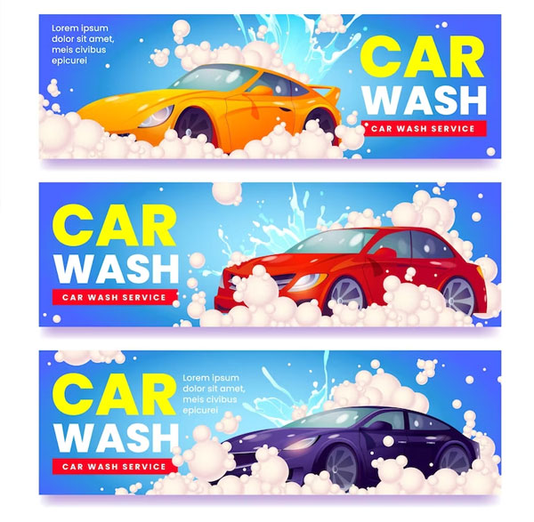 Free Car Wash Poster Designs