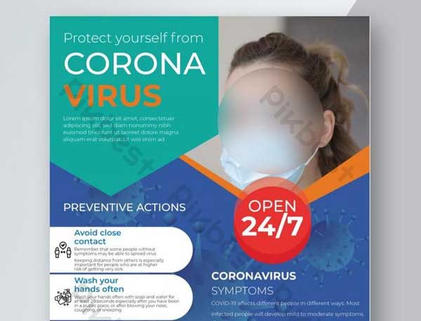 Free Corona Virus Covid-19 Flyer Template