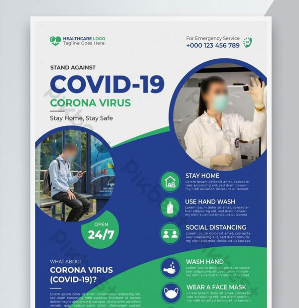 Free Coronavirus Flyer Design