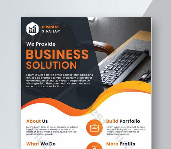 Free Corporate Business Solution Flyer Template