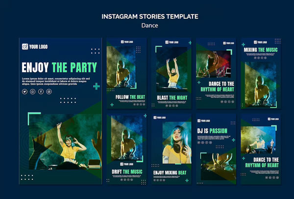 Free Dance Concept Instagram Templates