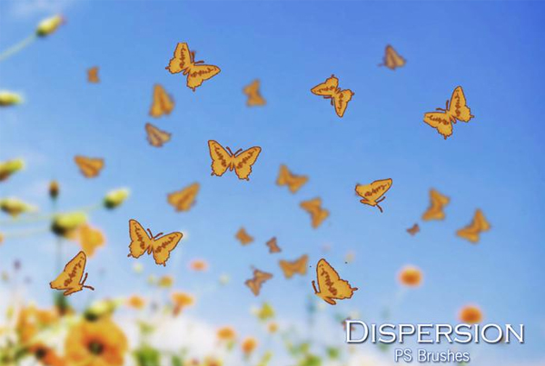 Free Download Butterfly PSD Brushes