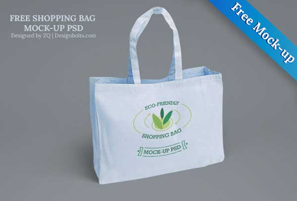 Free Eco-Friendly Shopping Bag Mock-up PSD Files