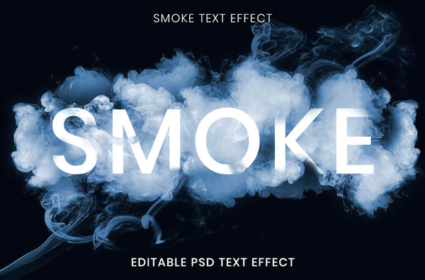 Free Editable Smoke Text Effect