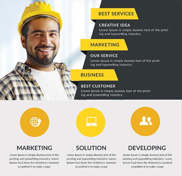 Free Handyman & Plumber Services Flyer and Brochure Template