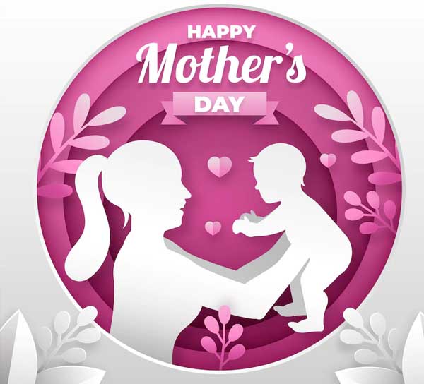Free Mother's Day Paper Style Banner