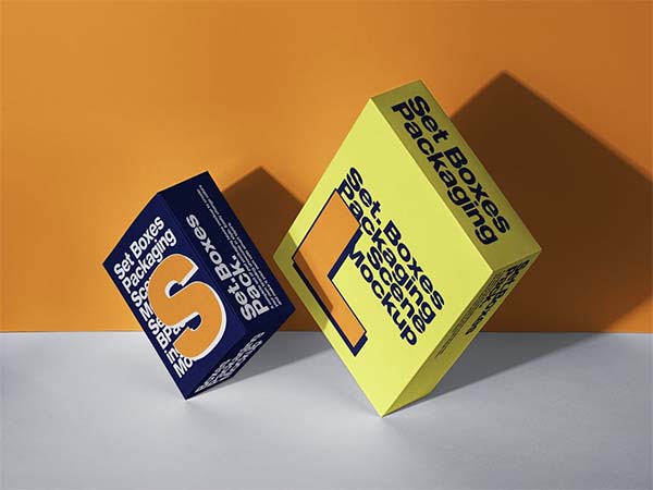 Free PSD Cardboard Box Mockup Template