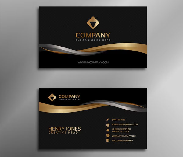 Free PSD Exclusive Business Card Template