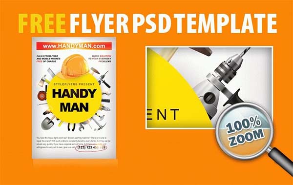 Free PSD Plumbing Brochure Template