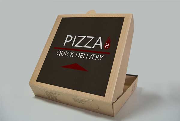 Free Pizza Box PSD Mockup Template