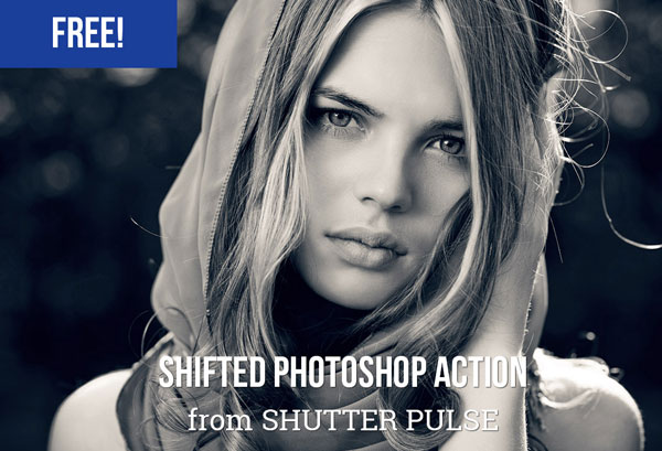 Free Shifted Black & White Photoshop Action