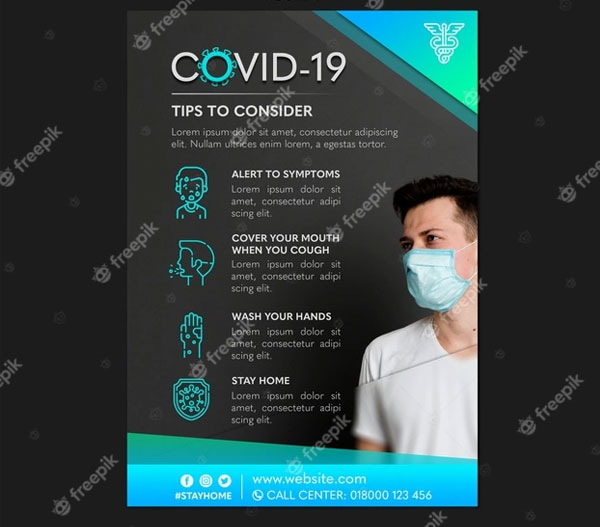 Free Simple Coronavirus Flyer Templates
