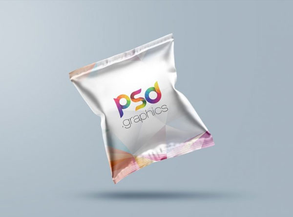 Free Snack Bag Packaging Mockup