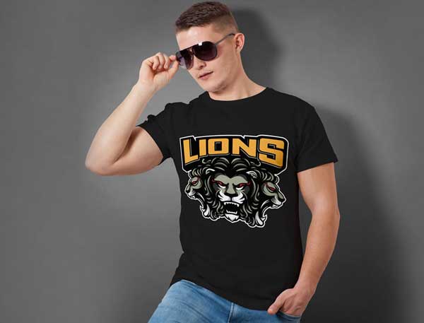 Free T shirt Mockup With Model