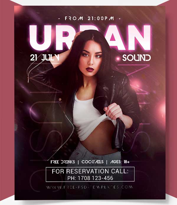Free Urban Party Flyer Template