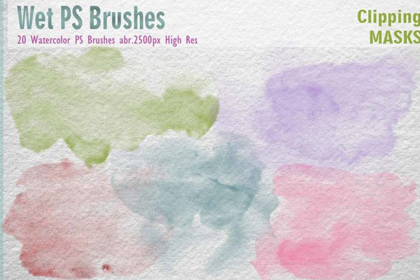 Free Watercolor PSD Brush