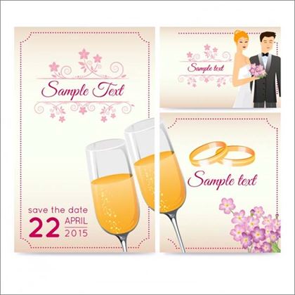 Free Wedding Greeting PSD Card Template
