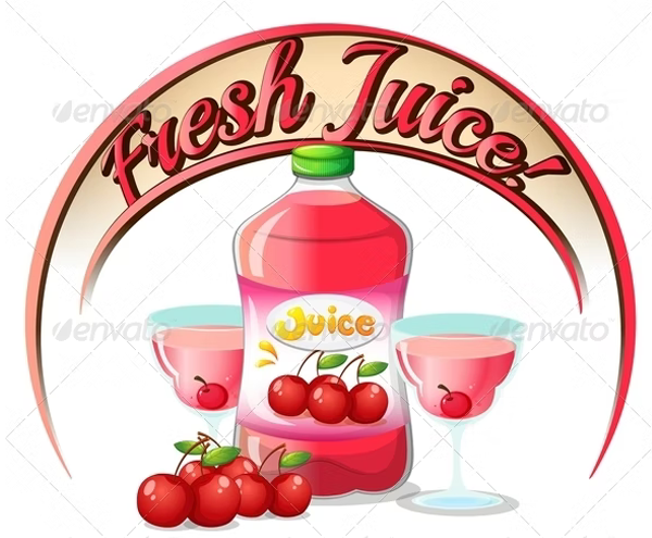 Fresh Juice Bottle Label Templates