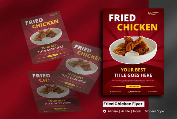 Fried Chicken Flyer Template