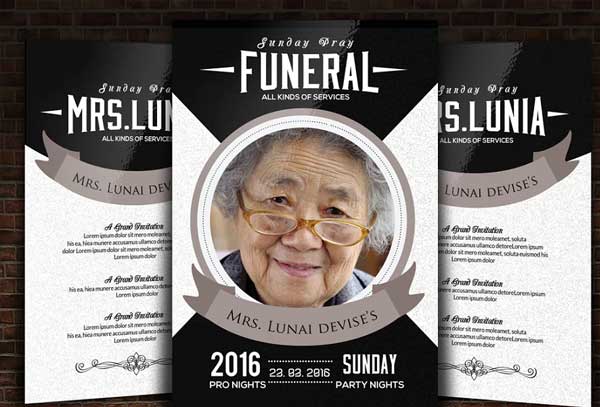 Funeral and Memorial Program Template