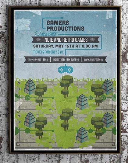 Game Festival Poster Template
