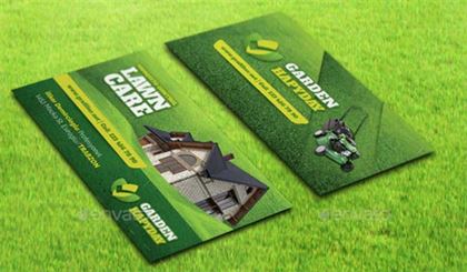 Garden Landscape Business Card PSD Template