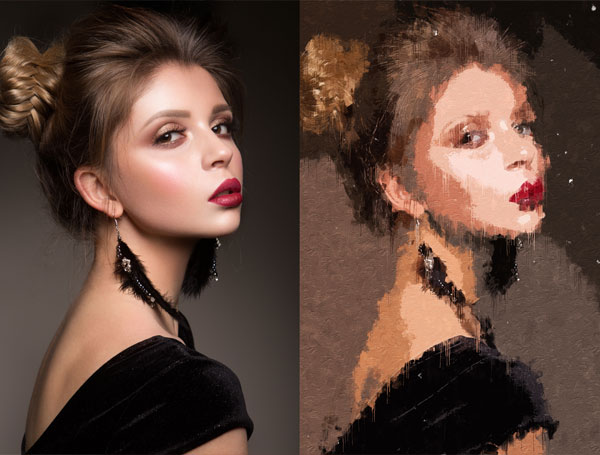 Giclee Art Realistic Painting Photoshop Actions