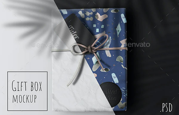 Gift Mailing Box Mock-up