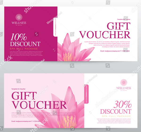Gift Voucher Template for Spa and Massage