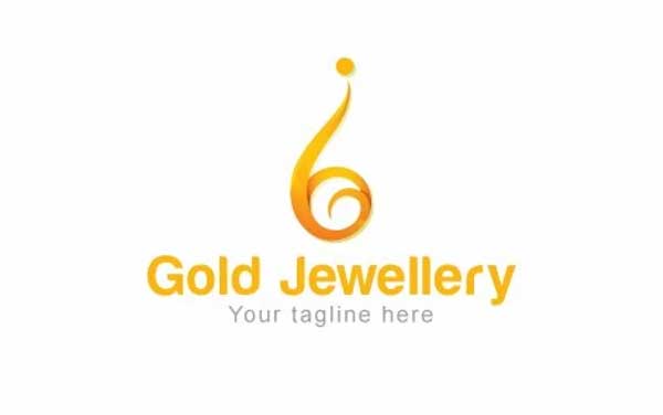 Gold Jewellery Abstract Logo