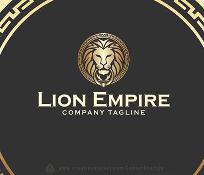 Gold Lion Logo Template
