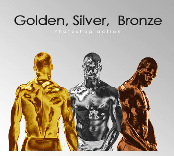 Golden and Silver Color Skin PS Action